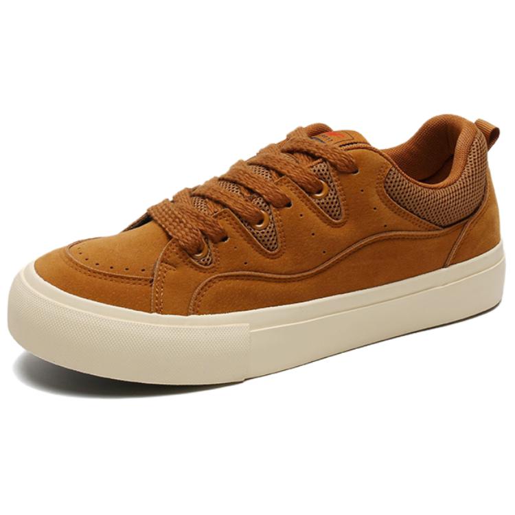 

BIANSULONG Прочные легкие поддерживающие низкие скейтерские кроссовки мужские - грязный бежево-голубой, цвет Dirty Beige Blue