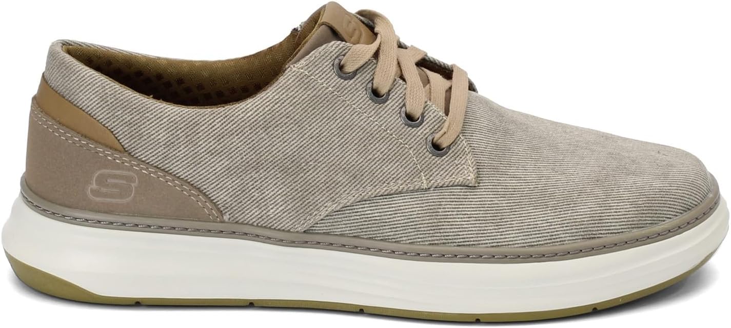 Мужские кеды Skechers Ederson Moreno из канвы, хаки — фото 3