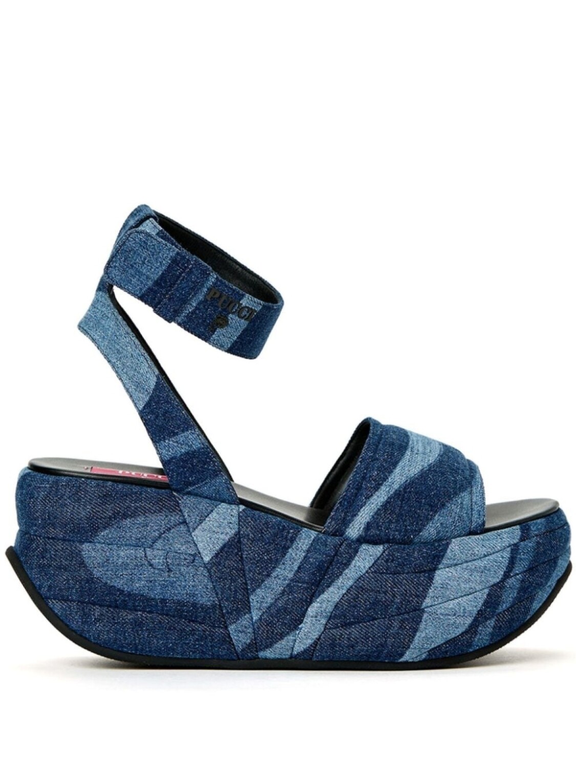 

Джинсовые босоножки Pucciami на платформе PUCCI, синий