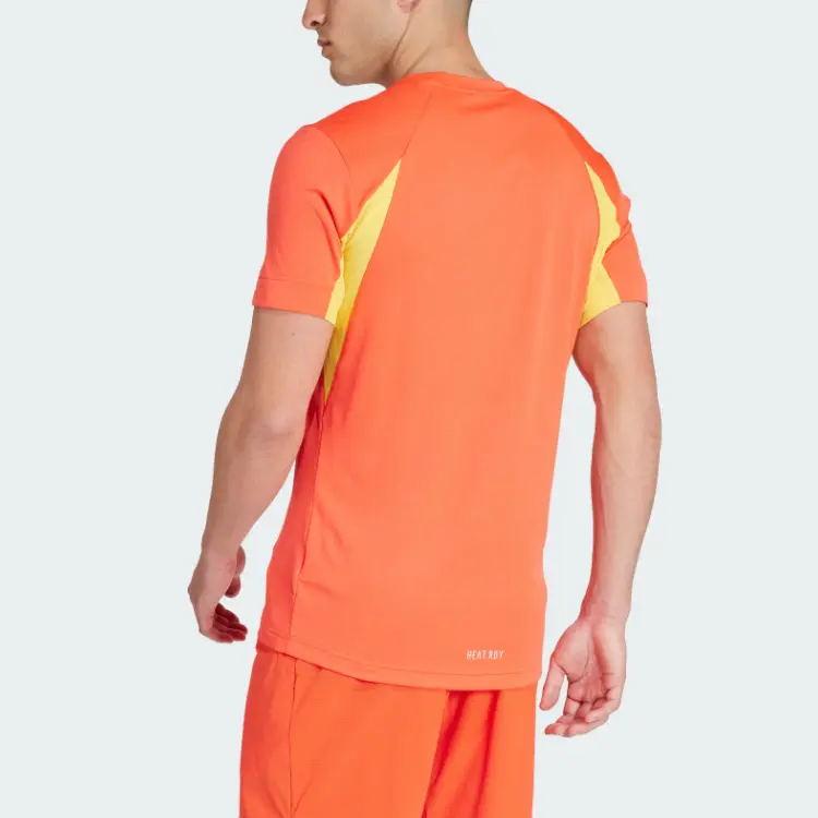 Футболка мужская светло-красная Adidas, светло-красный — фото 3