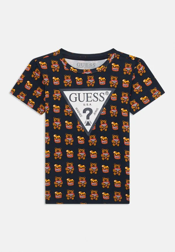 Детская футболка унисекс с принтом для малышей и детей младшего возраста Guess, Dark Blue — фото 3