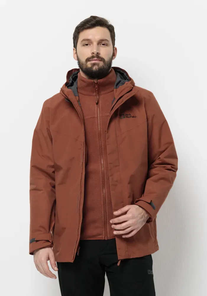 

Функциональная куртка 3-в-1 Jack Wolfskin "ALTENBERG 3IN1 JKT M " (2 шт.), с капюшоном, цвет Carmine