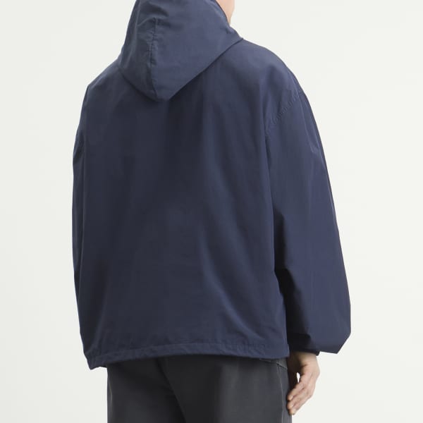 Дождевая куртка из технохлопка с капюшоном Balenciaga, marine синий — фото 3