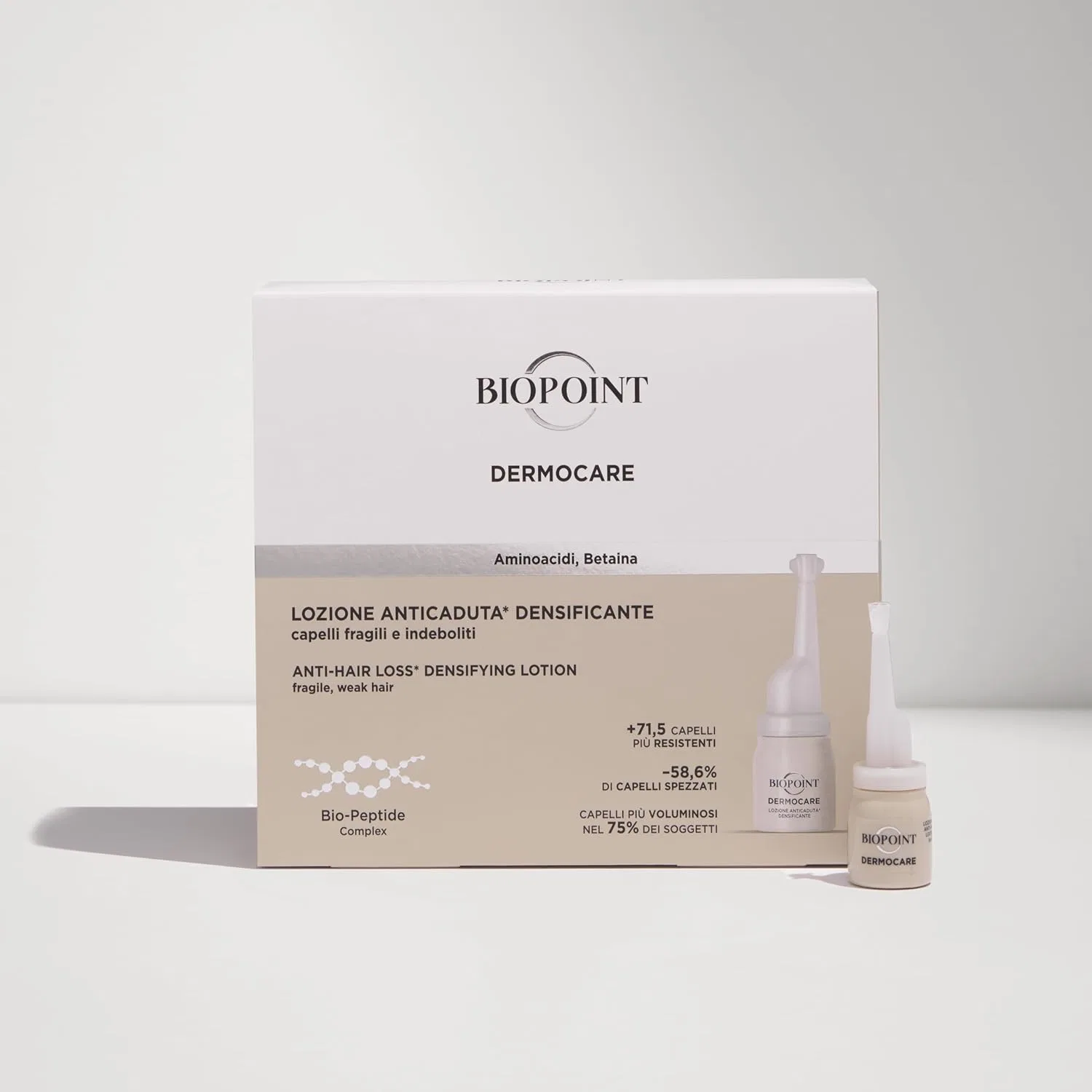 Интенсивный курс против выпадения волос «Anticaduta Donna» от Biopoint, 20 ампул Biopoint — фото 2