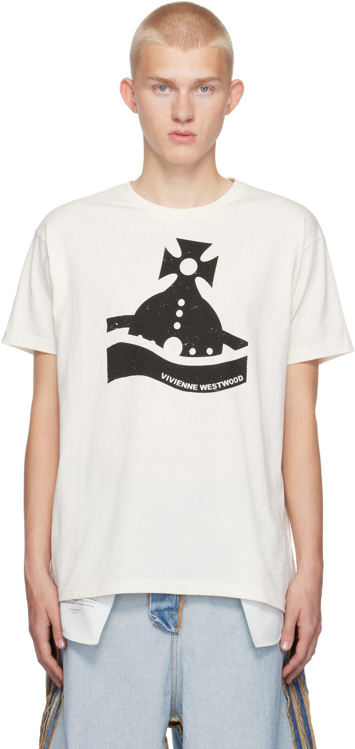 

Футболка Sunken Orb Classic Vivienne Westwood, белый