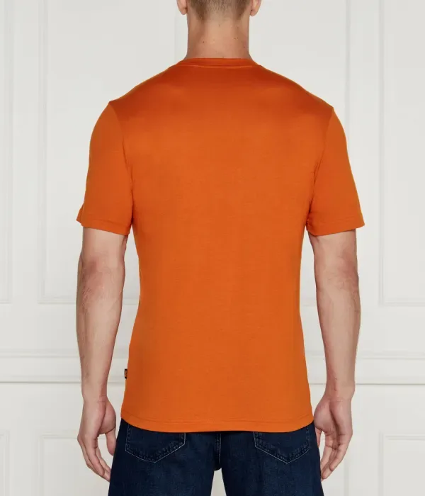 Футболка Te_Building regular fit Boss Orange, оранжевый — фото 4
