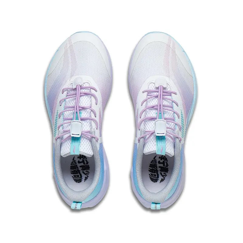 Сверхлегкие детские кроссовки YOUNG20 GS Low-top Standard White/Island Blue Lining Young, белый — фото 4