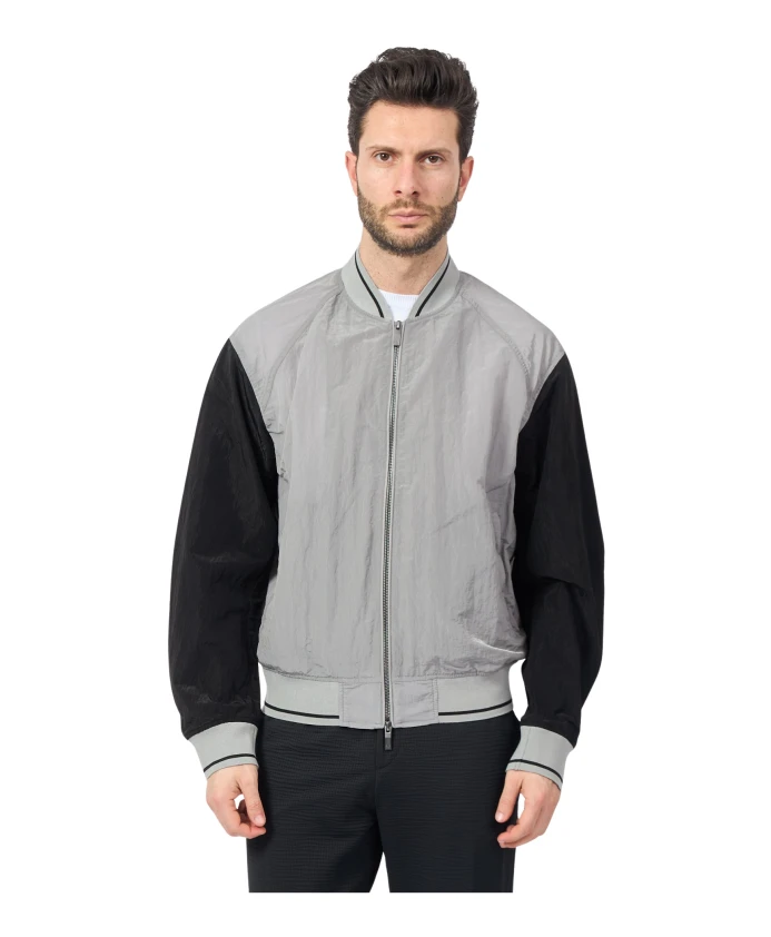 

Серые пальто на молнии по всей длине Armani Exchange, серый