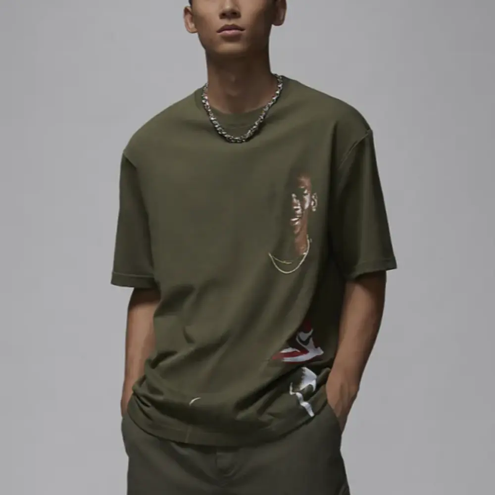 Футболка Air Crewneck Jordan, оливковый — фото 4