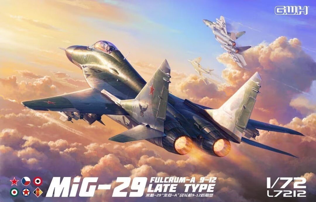 

Great Wall Hobby L7212 МиГ-29 Fulcrum-A 9-12 Late Type 1/72 Inna marka