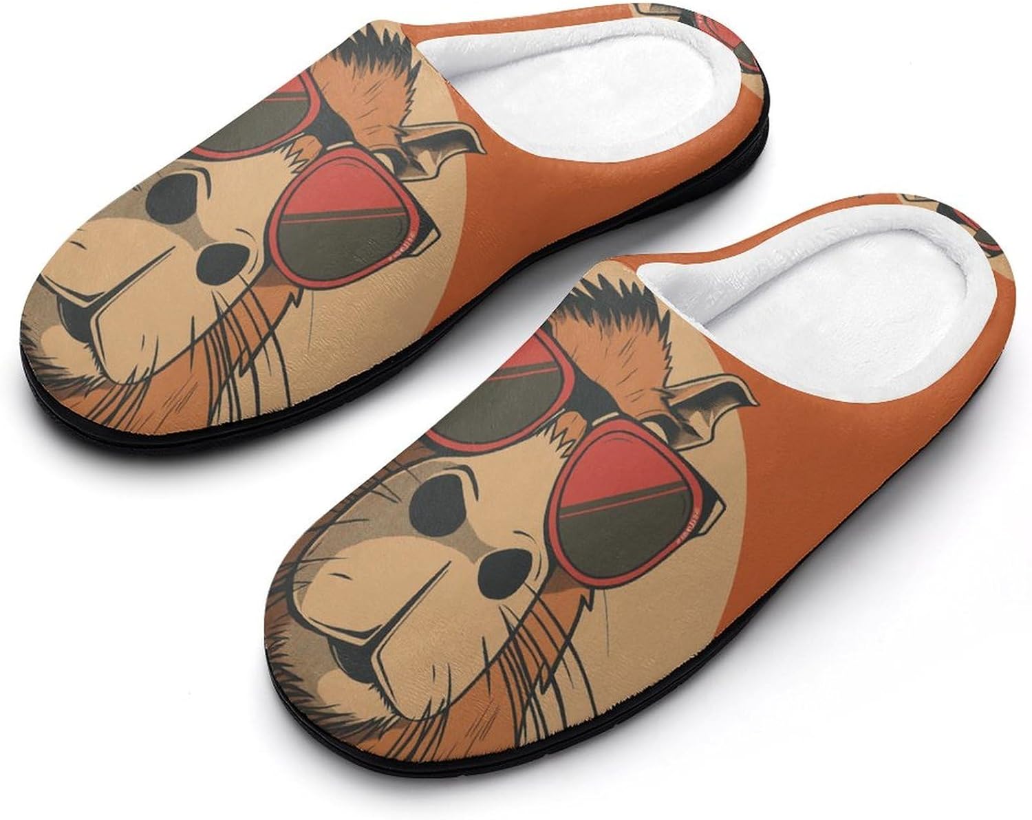 

Мужские хлопковые домашние тапочки KKdskkds с милыми ежиками и грибами. Нескользящие, уютные, теплые, дышащие, Cool Capybara With Sunglasses