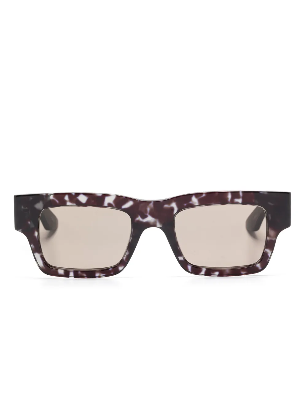 

Солнцезащитные очки в прямоугольной оправе Alexander McQueen Eyewear, черный