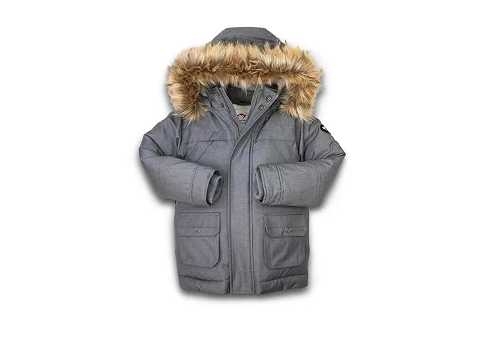 Пуховик с капюшоном Denali Appaman Kids, Grey