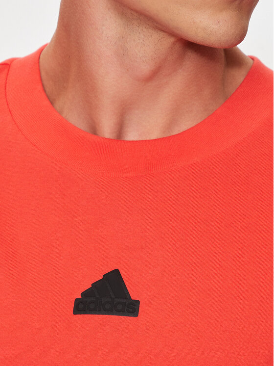 Футболка loose fit Brand Love IW3540 Adidas, оранжевый — фото 4