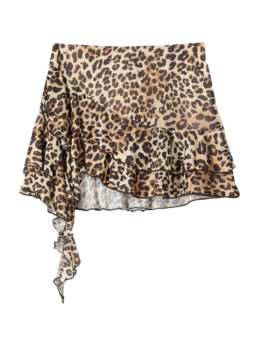 

Мини юбка Bershka, Brown