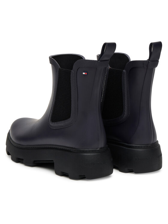 Резиновые сапоги Rubber Flag Cleated FW0FW08637 Tommy Hilfiger, синий — фото 3