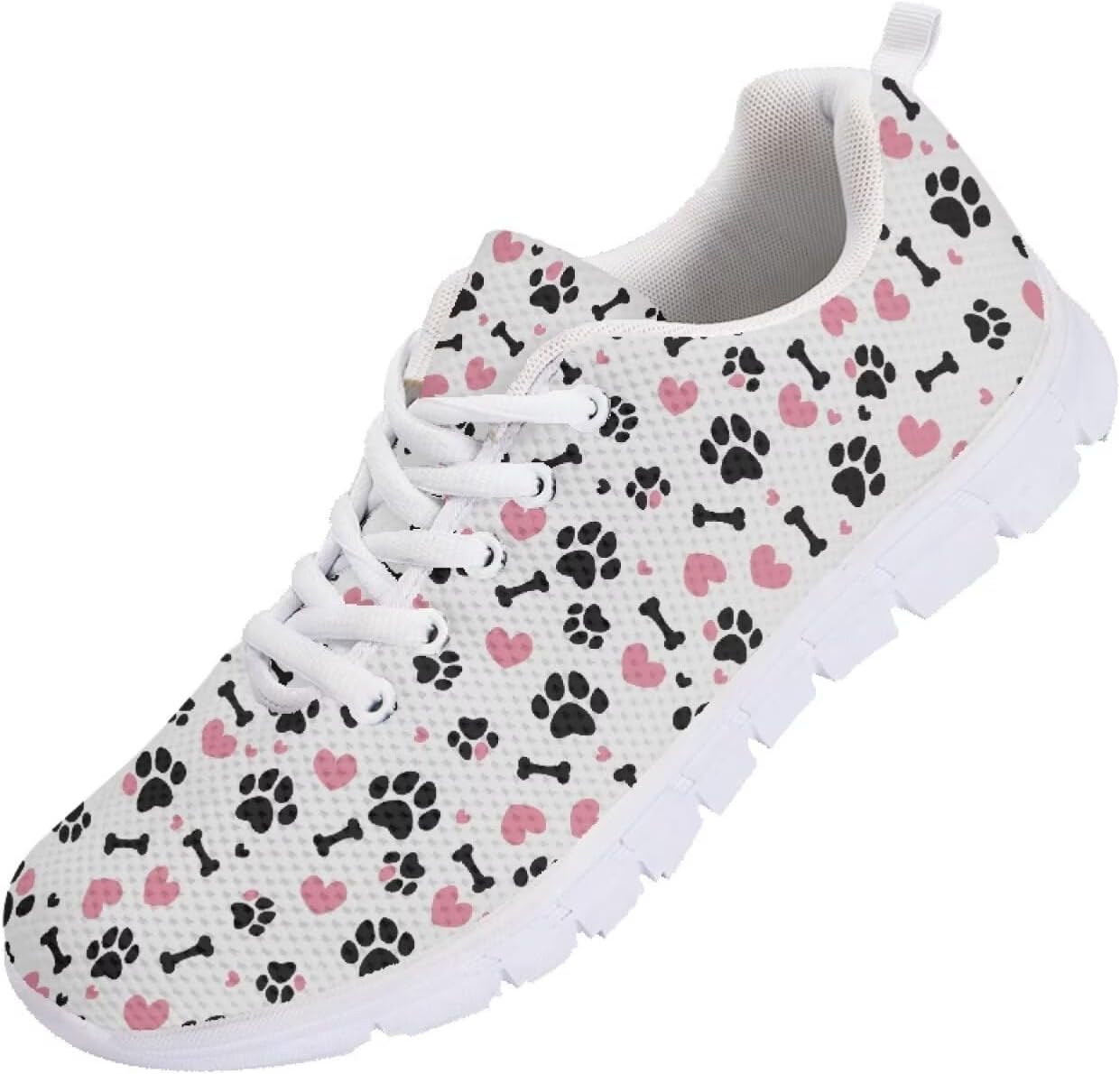 

Мужские кроссовки Funnydude Funny Print для бега, легкие, дышащие, с сеткой, удобные спортивные обувь, Dog Paws