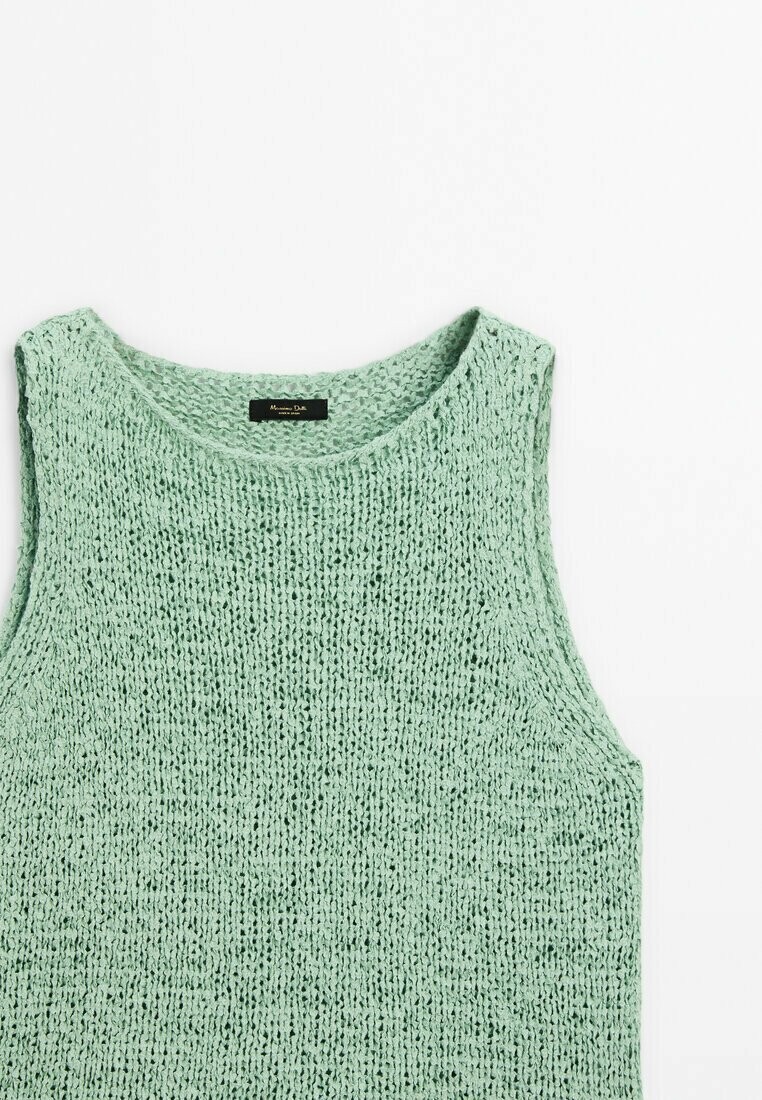 

Топ FLECKED Massimo Dutti, бирюзовый