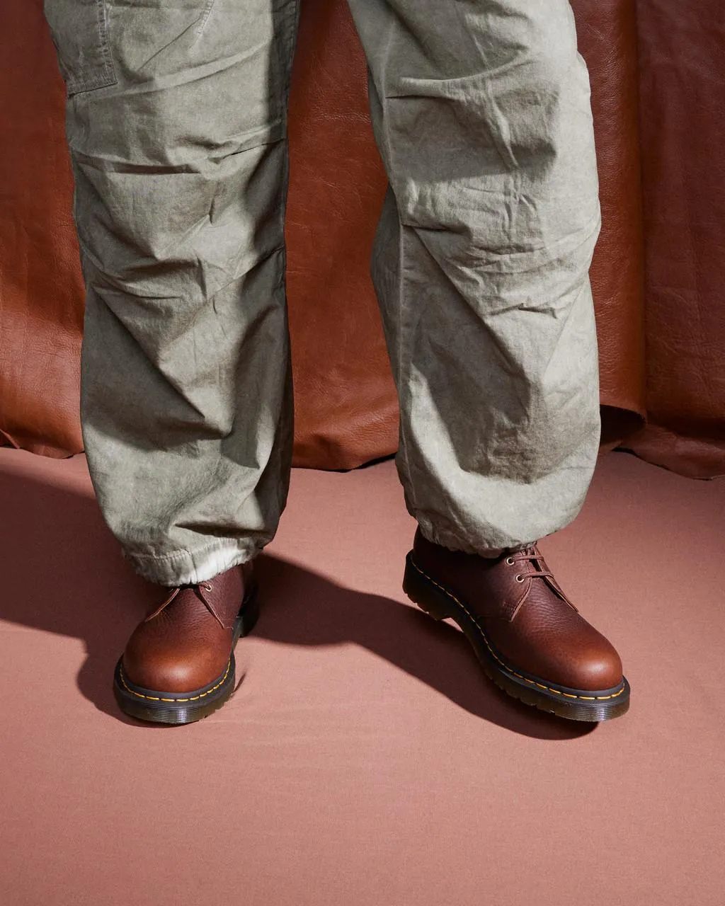 Туфли-оксфорды кожаные Dr. Martens 1461 Ambassador, вишневый — фото 2
