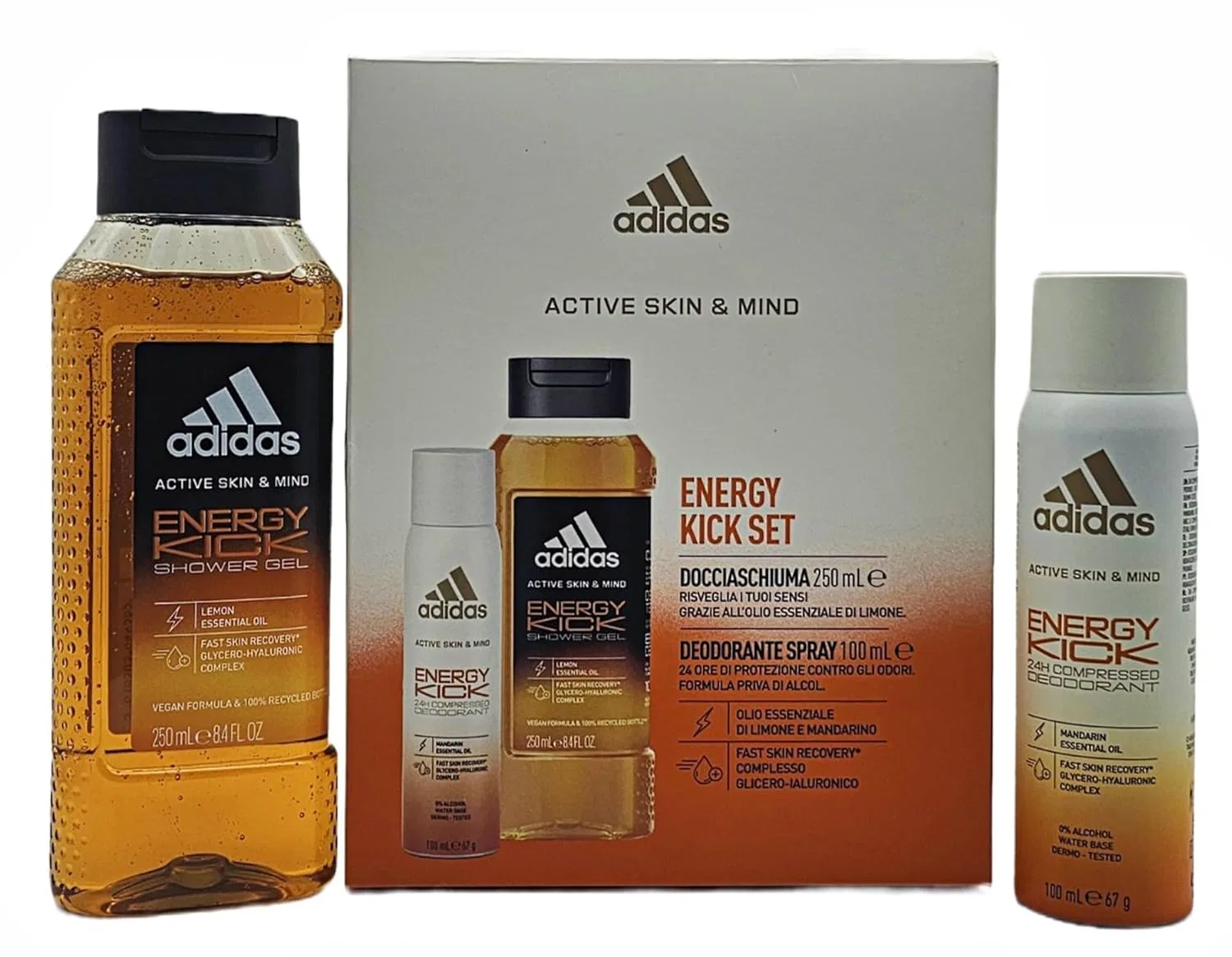 Подарочный набор «Active Skin & Mind Energy Kick» от Adidas Adidas