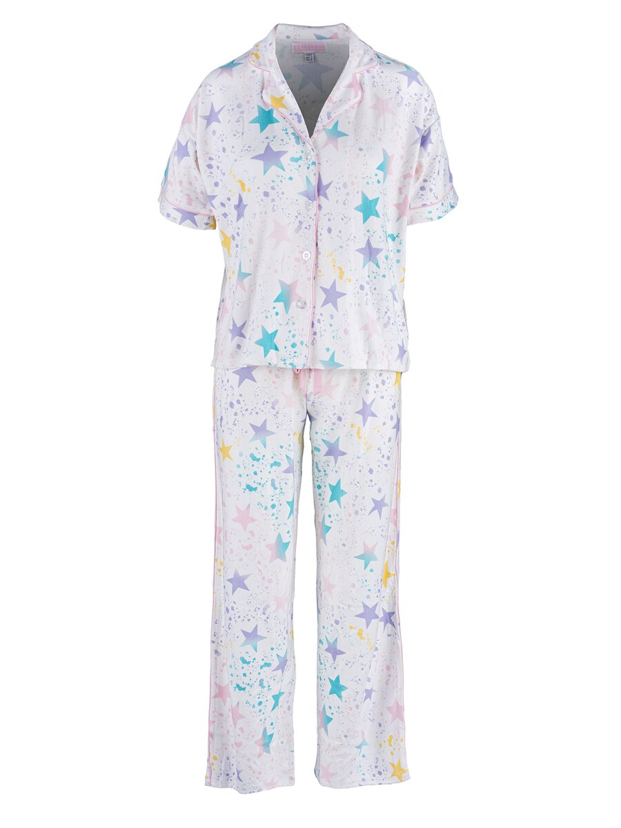 

Пижамные штаны PJ Salvage Star Splatter, Mixed Colors/Off White