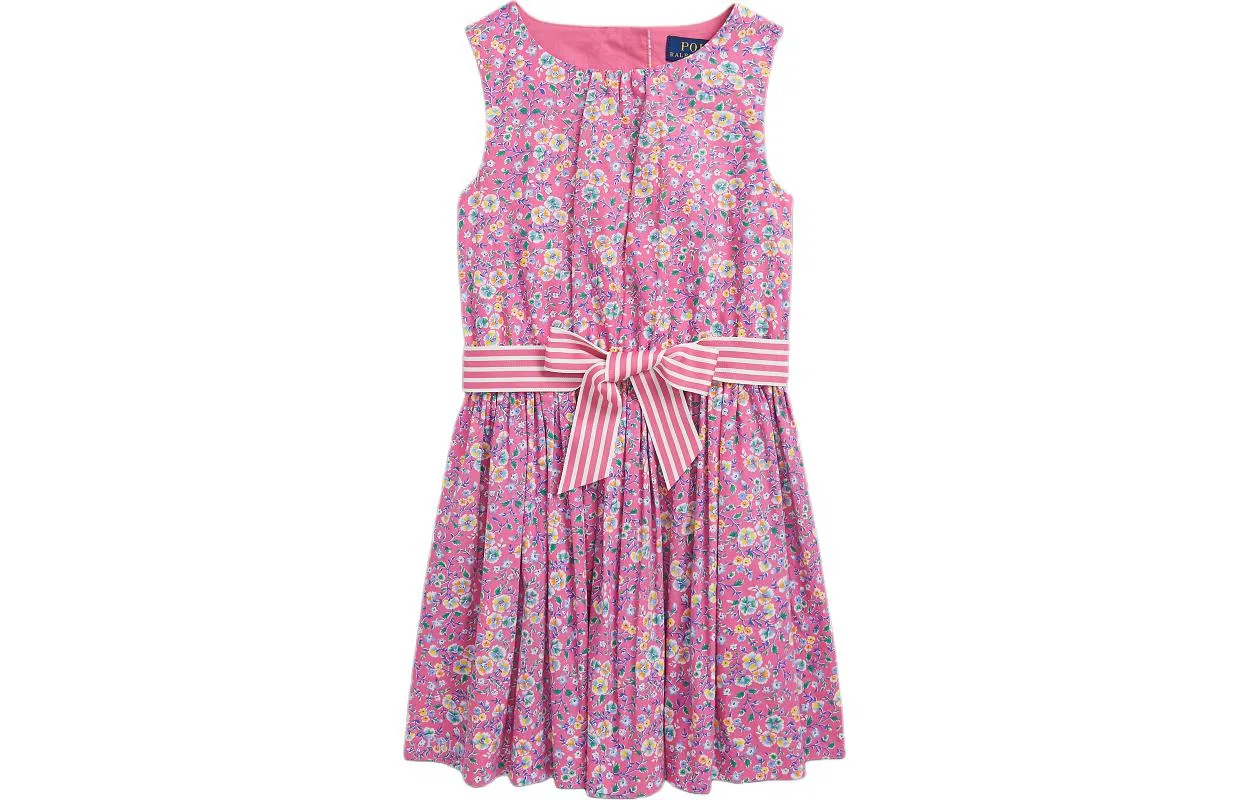 Платье SS24 Passionate Pink Kids' Polo Ralph Lauren