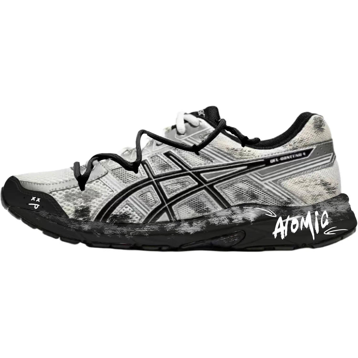ASICS Gel Contend 4 Mesh, синтетическая кожа, амортизация, устойчивость к истиранию, быстрая сушка, легкие, низкие, повседневные тренировочные
