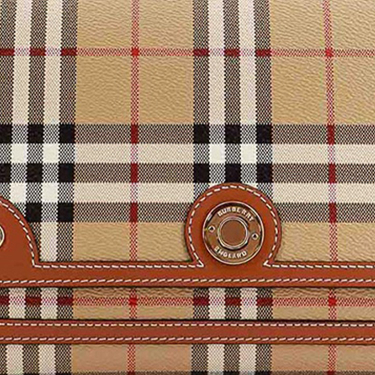 Сумка через плечо Burberry из канваса с кожаной отделкой — фото 4