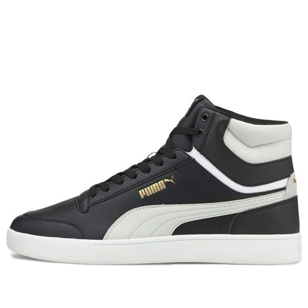 

Кроссовки shuffle mid 'black white' Puma, черный