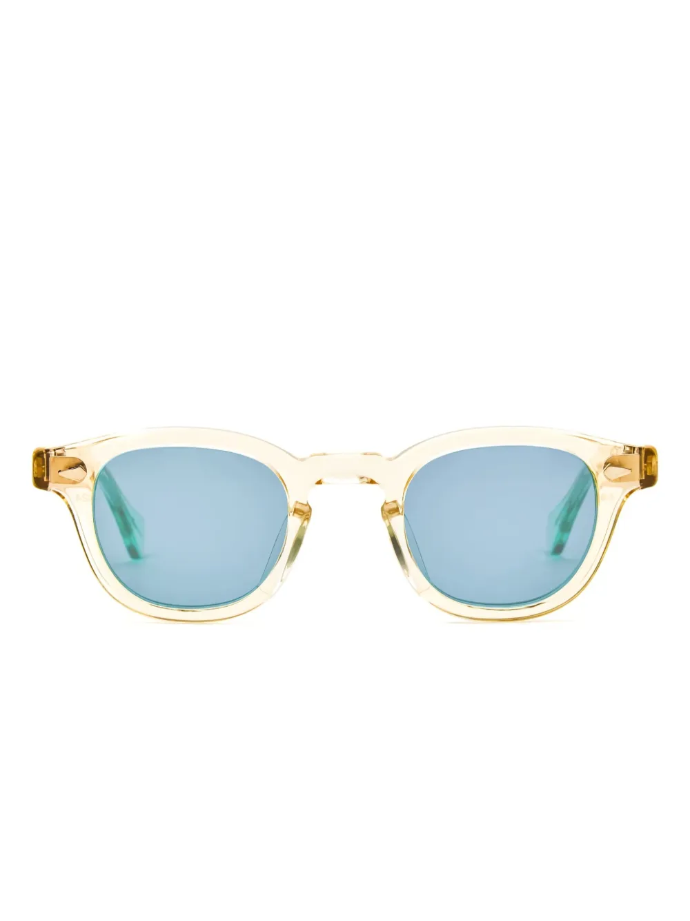 

Солнцезащитные очки в круглой оправе Julius Tart Optical, желтый