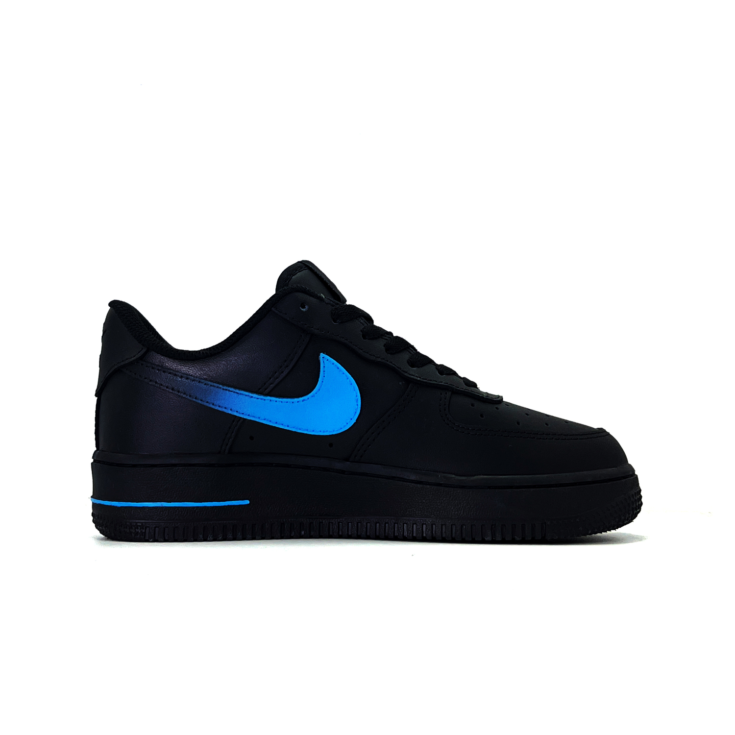 Air Force 1 Night Raid устойчивые к истиранию низкие кроссовки для скейтбординга унисекс Nike, черный — фото 3