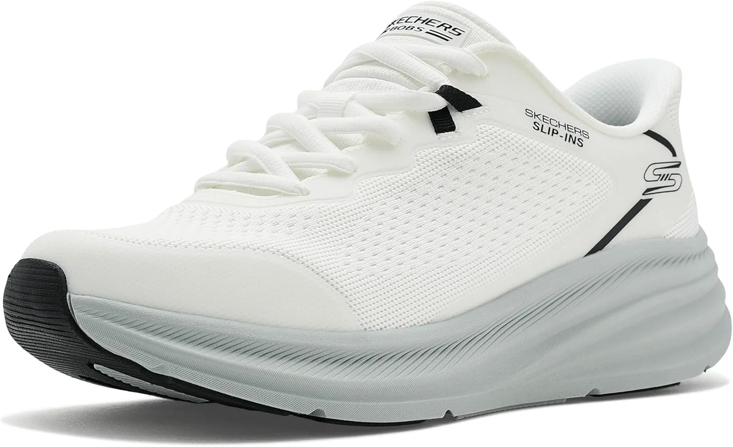 Мужские кроссовки Skechers Bobs Skillz Slip-ins, белый/серый