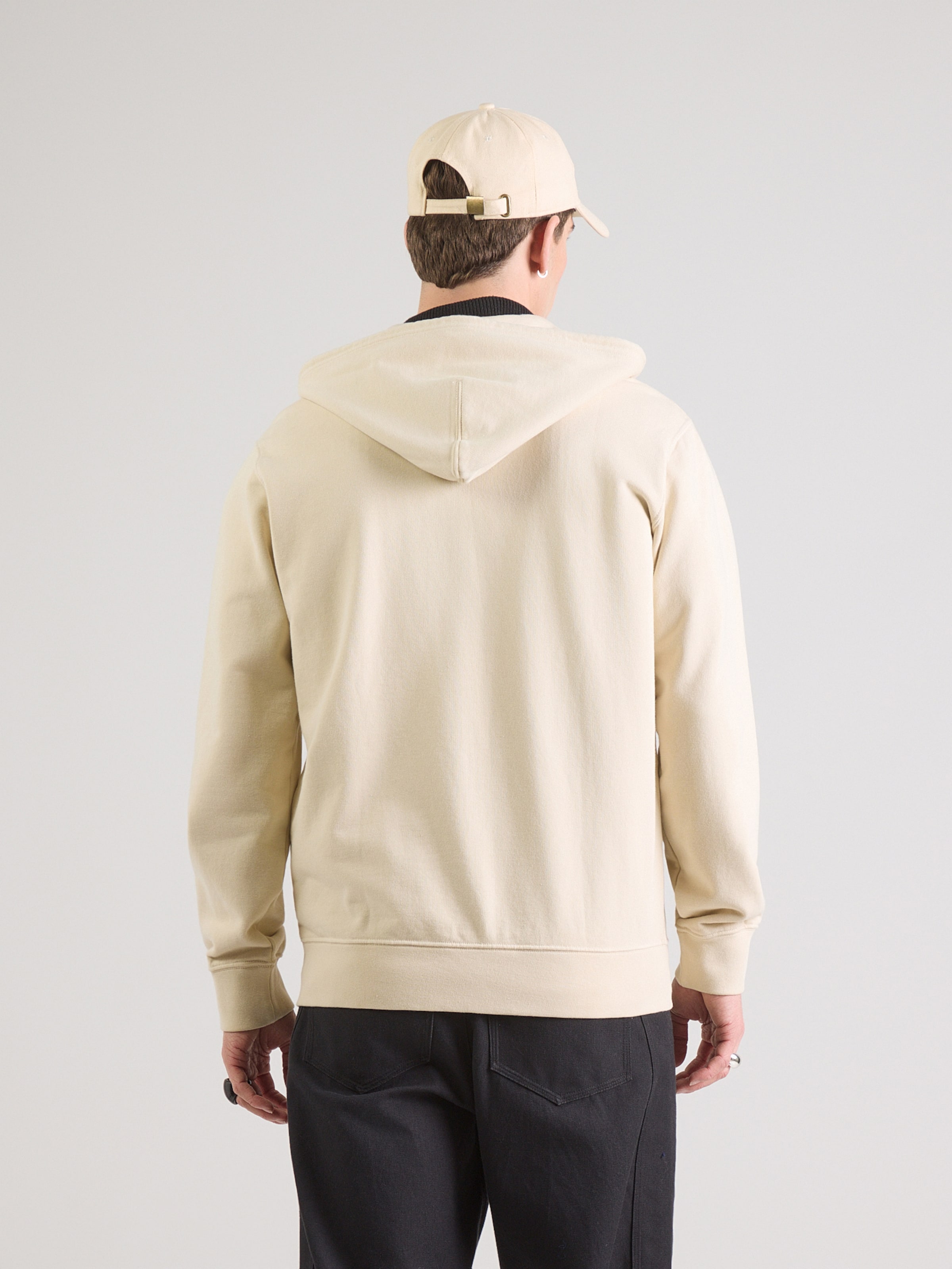 LEVI'S  Худи с молнией Regular fit 'Original Zip-Up Hoodie' в бежевом цвете — фото 4