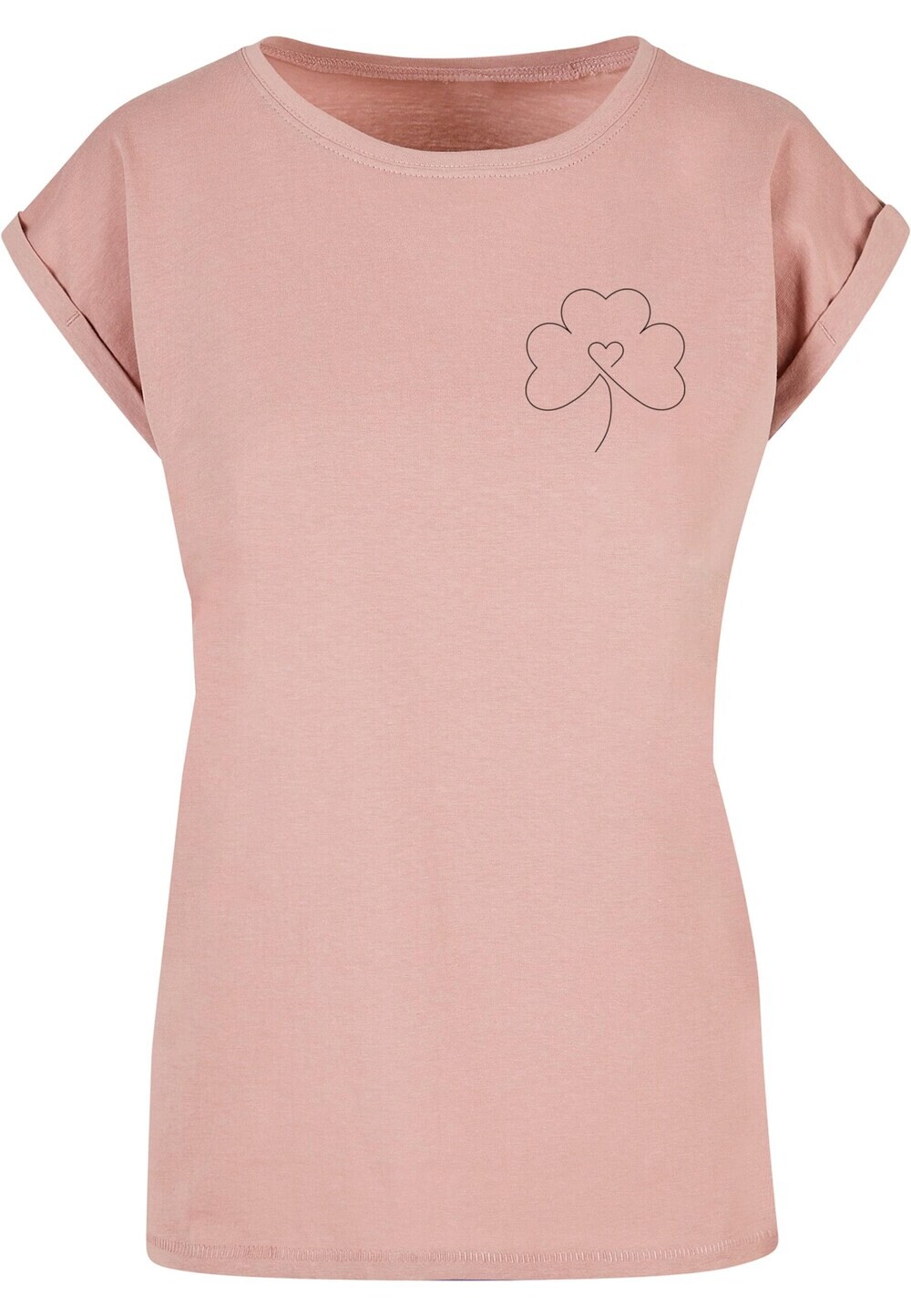 

Рубашка Merchcode Spring - Leaf Clover Flower, темно-розовый