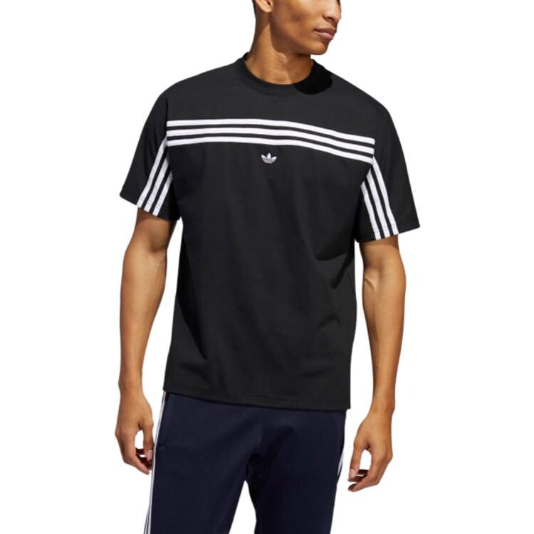 Футболка Adidas Originals 3-Stripes, черный — фото 3