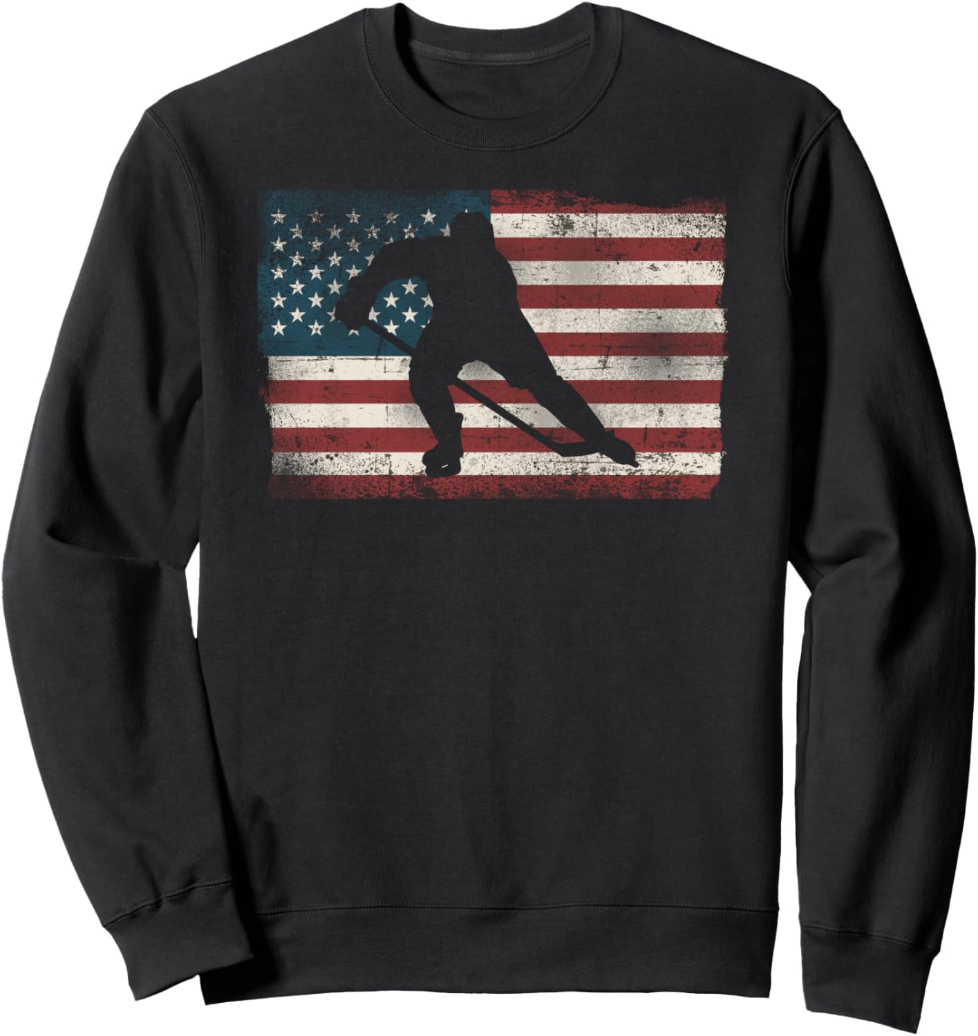 

Винтажная хоккейная толстовка Ice Hockey Player Hd0, черный