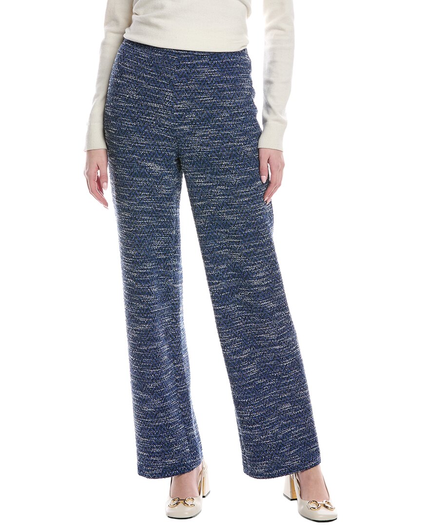 

Штаны-накидки St. John Stretch Tweed Jersey, синий