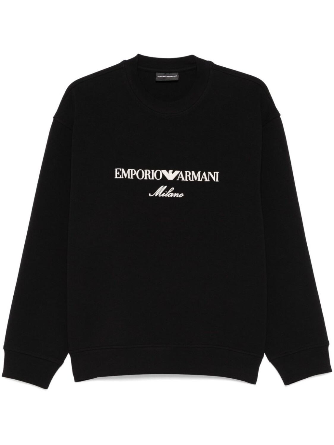 

Emporio Armani толстовка с вышитым логотипом, черный