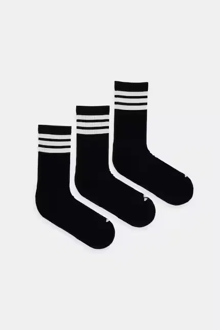 Носки длинные 3 шт Adidas, черный
