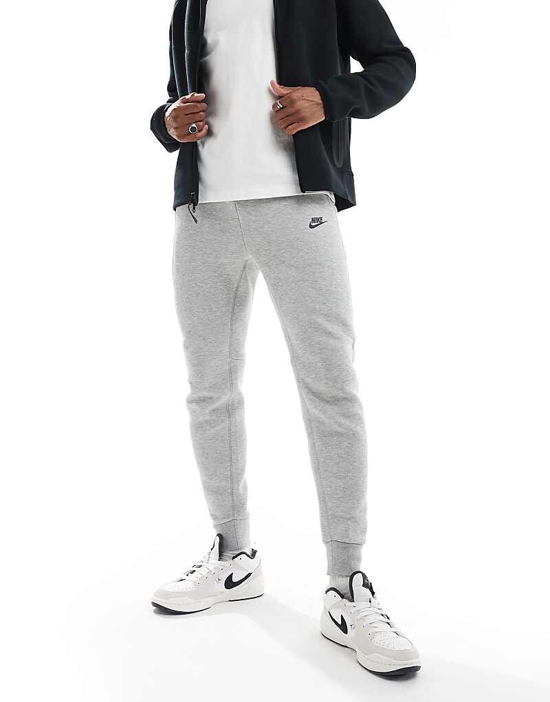 

Nike – Tech Fleece – Серые флисовые джоггеры