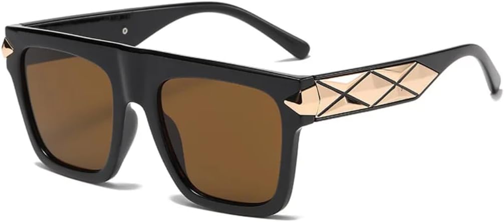 

Модные женские солнцезащитные очки в крупной оправе, роскошные женские солнцезащитные очки в винтажном металлическом стиле с защитой от УФ-излучения UV400 SZVVBKK, Tyj323-5