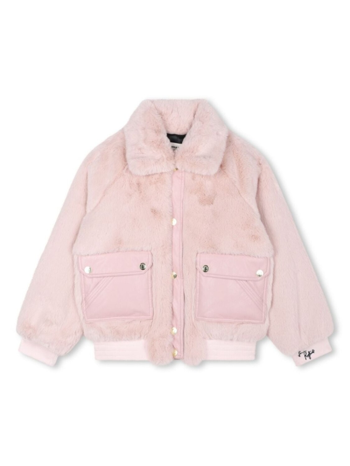 

SONIA RYKIEL ENFANT бомбер из искусственного меха, розовый