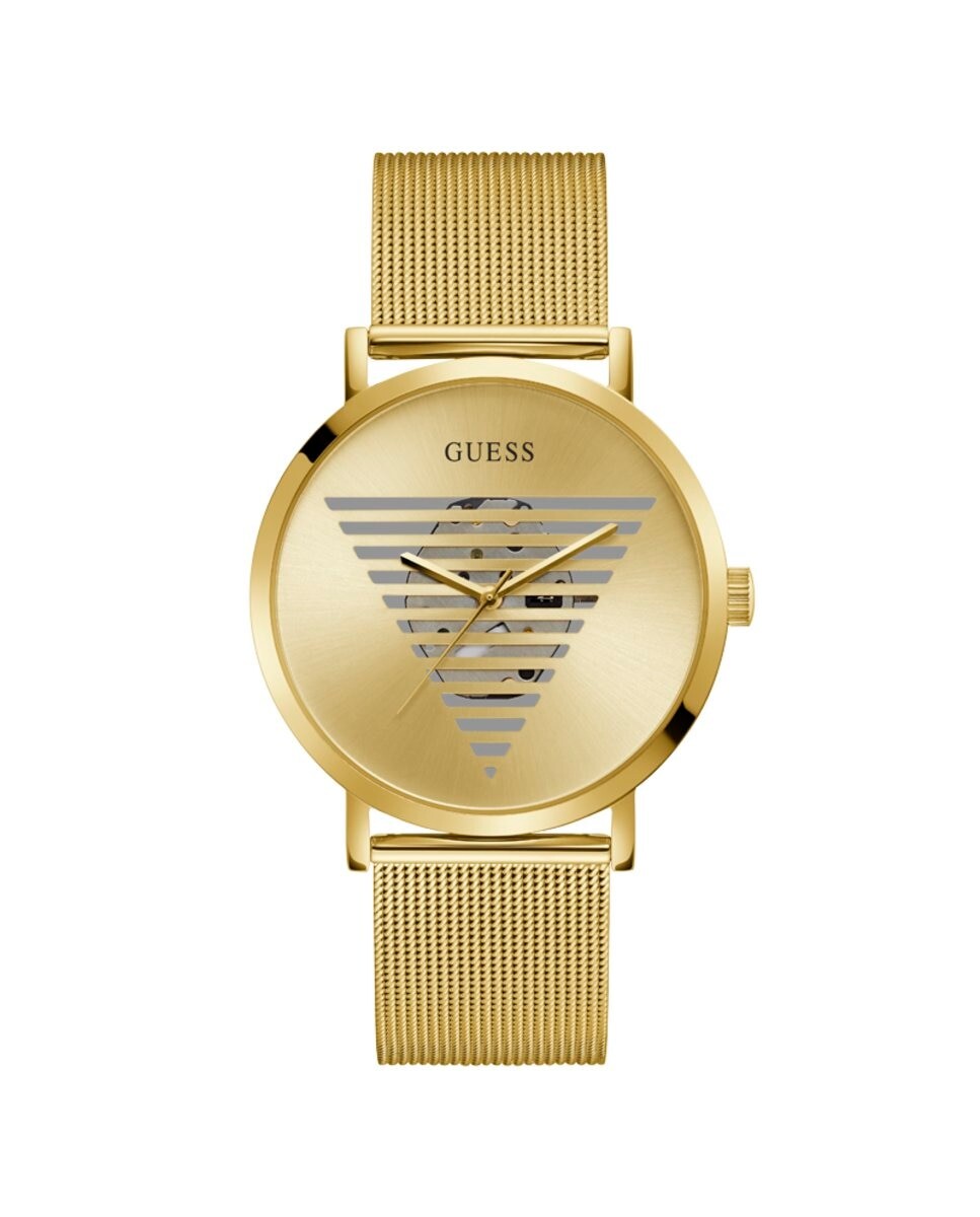 

Мужские часы Idol GW0502G1 со стальным и золотым ремешком Guess, золотой