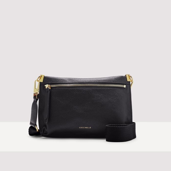 

Мини-сумка из зерненой кожи Coccinelle HYLE MINI, черный