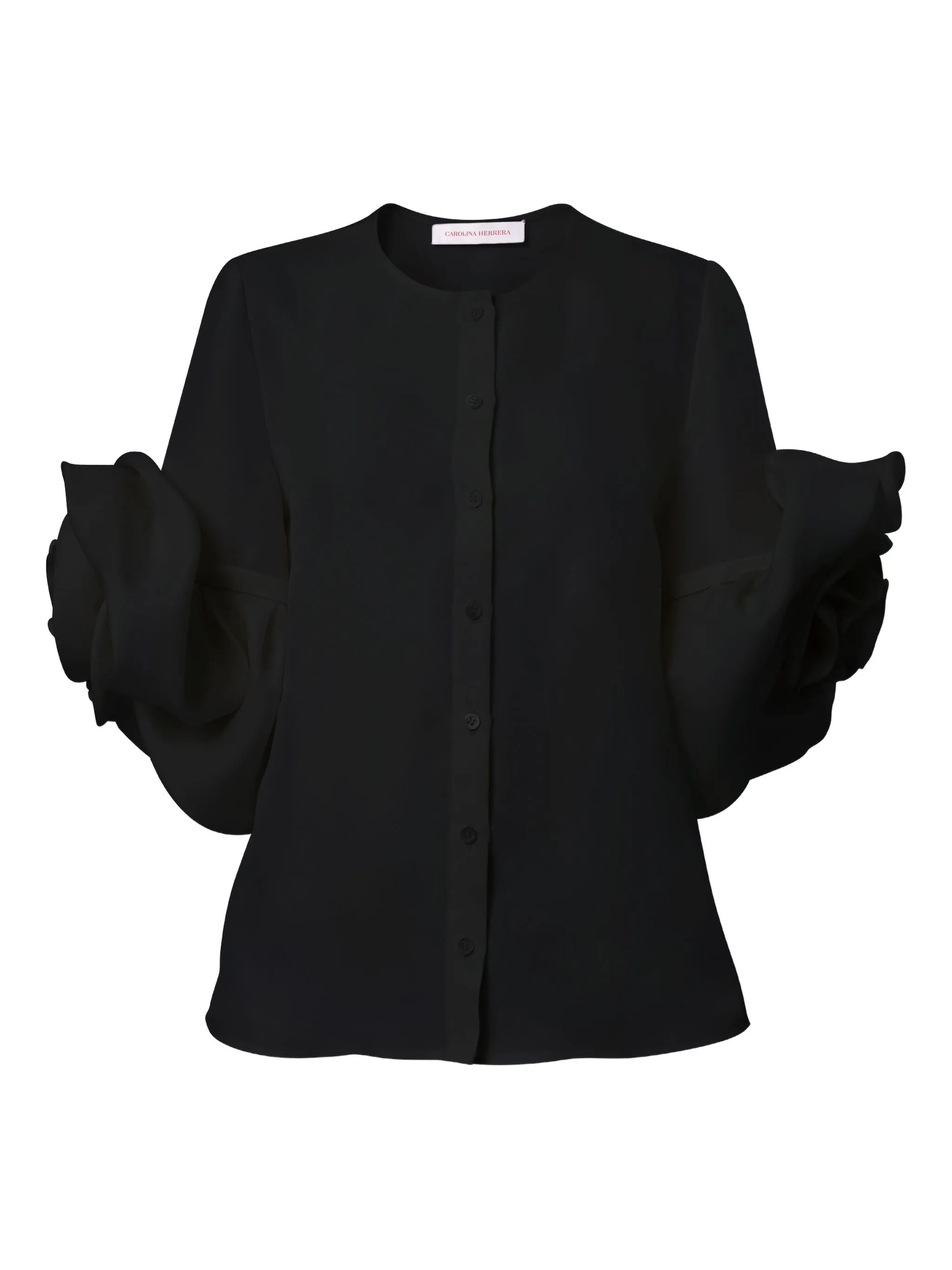 

Блузка rosettes gazar Carolina Herrera, черный