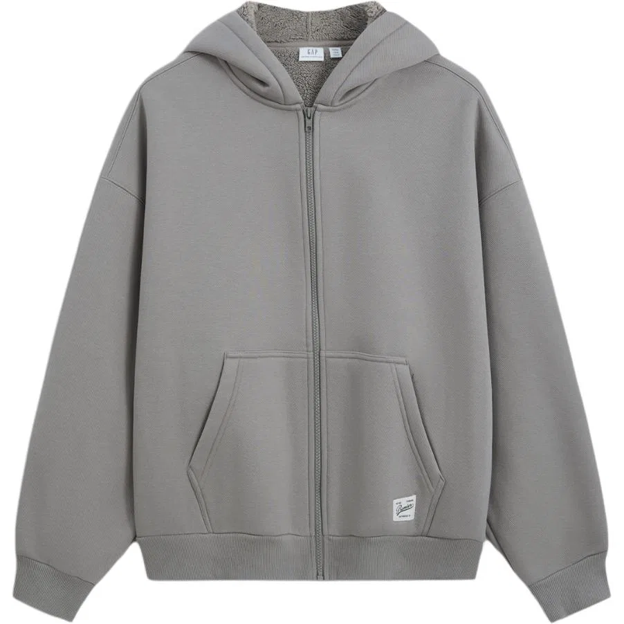 Мужской свитшот с капюшоном утепленный GAP, Light Gray