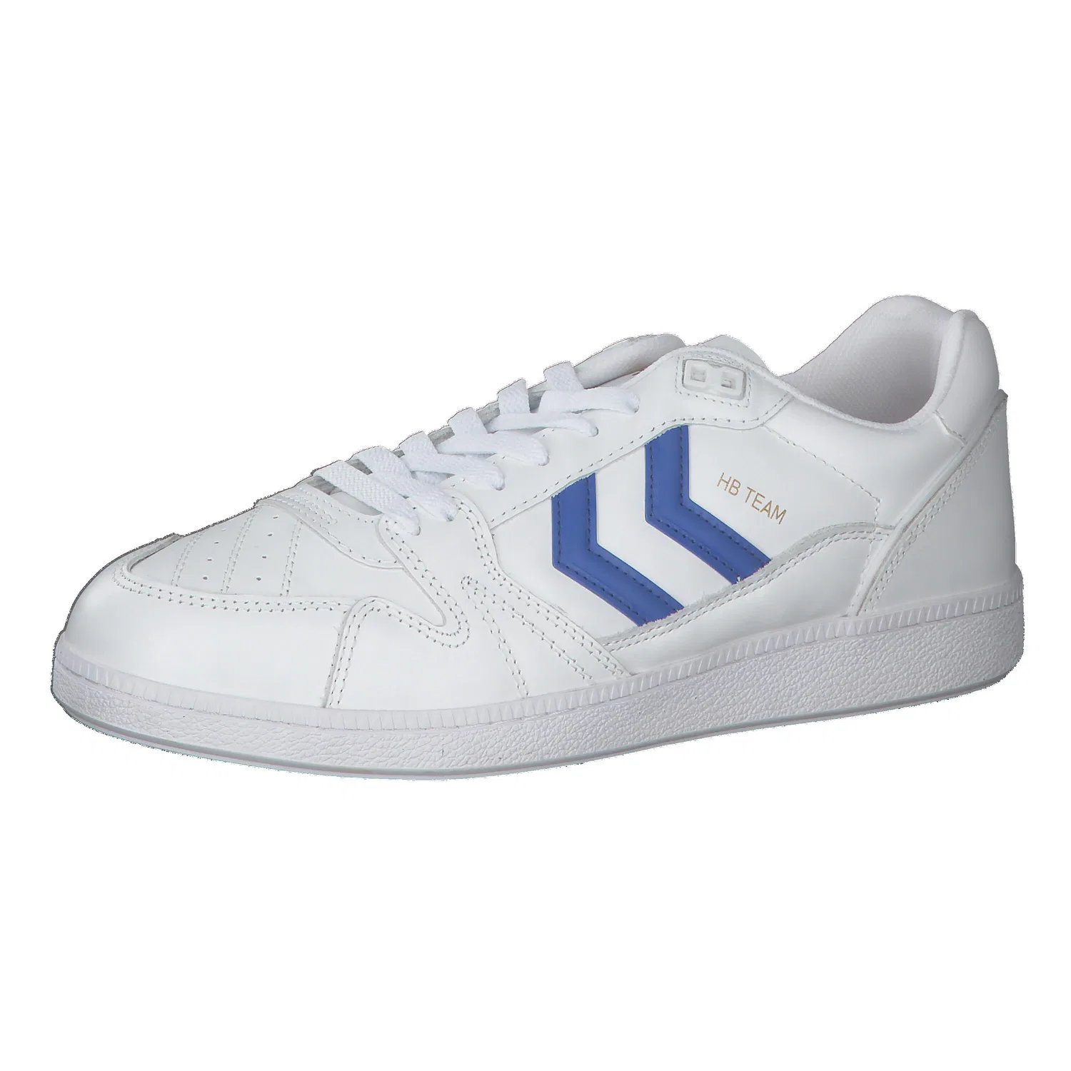 Детские кроссовки с кожаным верхом HB Team Hummel, Weiss / Konigsblau