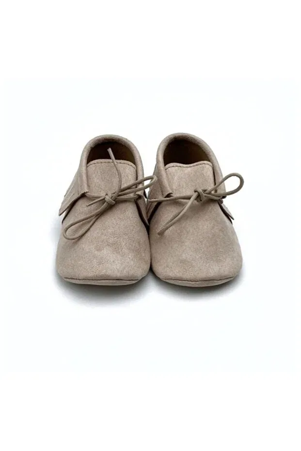 Детские мокасины для новорожденных из искусственной замши Minibiri, Stone Color