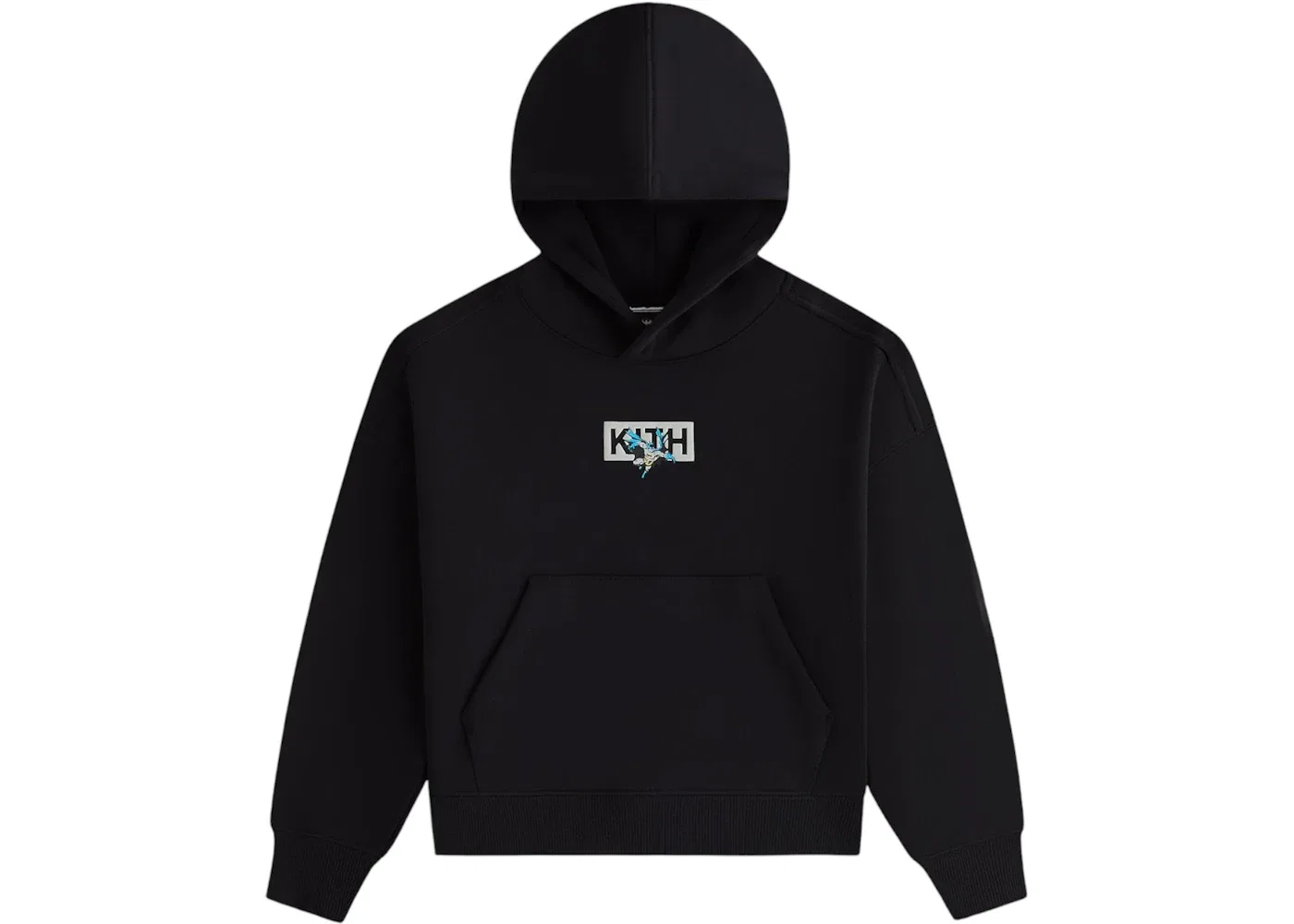 Детская худи с принтом Kith x Batman Kids Classic Logo Nelson Black