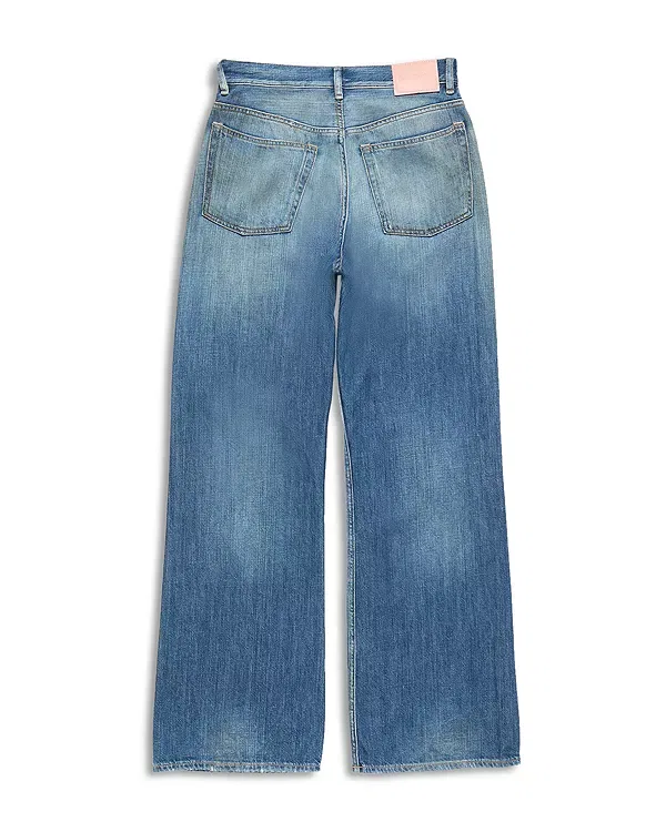 Женские джинсы из денима Acne Studios, Mid Blue — фото 2